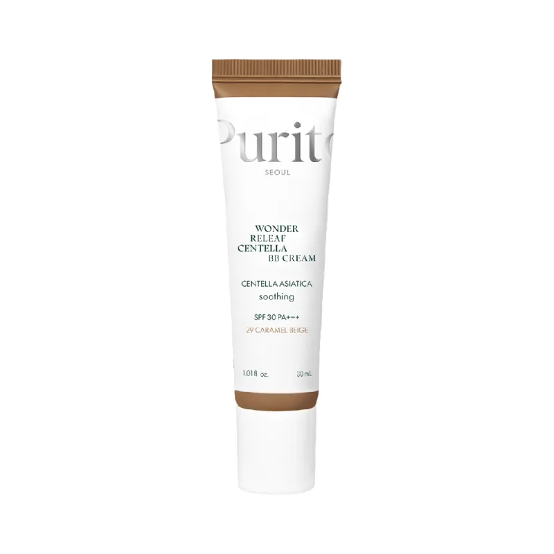 BB Cream cu SPF30 PA+++ Wonder Releaf Centella 29 Caramel Beige, 30ml, Purito — preț și oferte