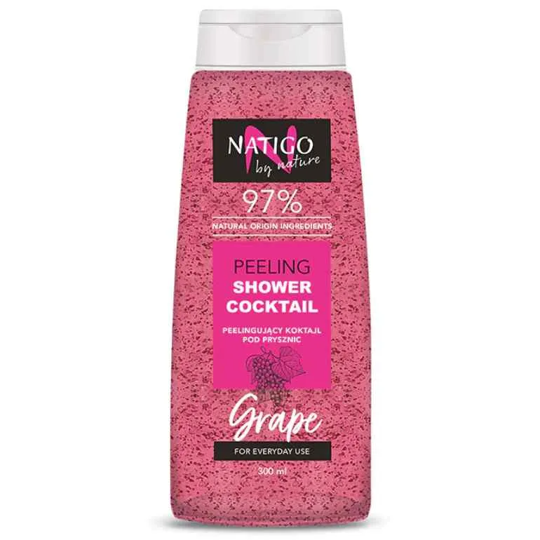 Gel de dus exfoliant cu extract de strugure Cocktail, 300ml, Natigo By Nature — preț și oferte