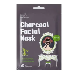 Masca tip servetel cu carbune si Houttuynia Cordata, 20g, Cettua