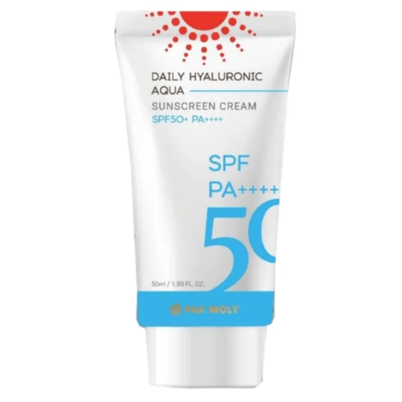 Crema pentru protectie solara cu acid hialuronic SPF50+, 50ml, Pax Moly — preț și oferte