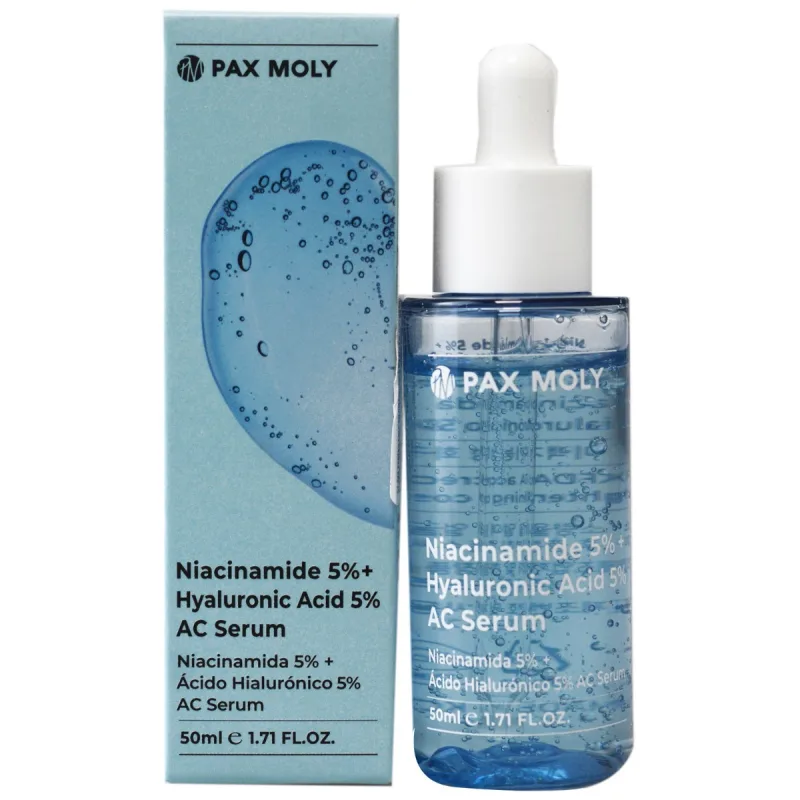 Serum cu 5% niacinamide + 5% acid hialuronic, 50ml, Pax Moly — preț și oferte