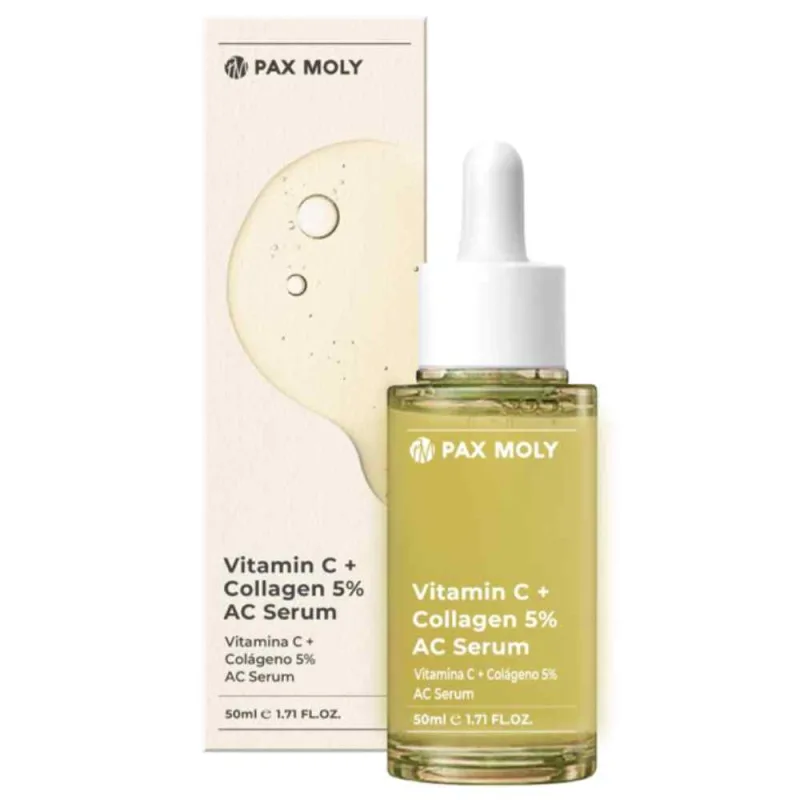 Serum cu vitamina C si 5% colagen, 50ml, Pax Moly — preț și oferte