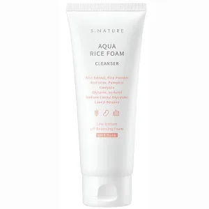 Spuma de curatare cu extract de orez, 160ml, S.Nature