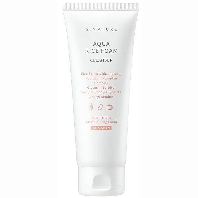Spuma de curatare cu extract de orez, 160ml, S.Nature — preț și oferte