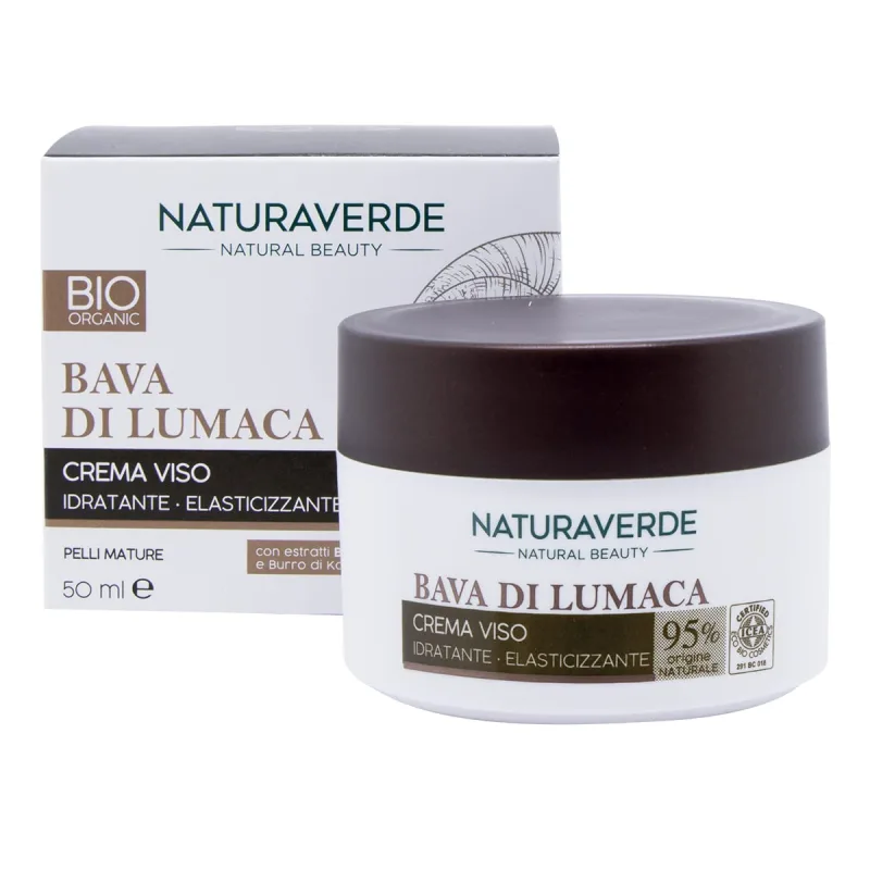 Crema de fata pentru hidratare bio cu extract de melc, 50ml, Natura Verde — preț și oferte