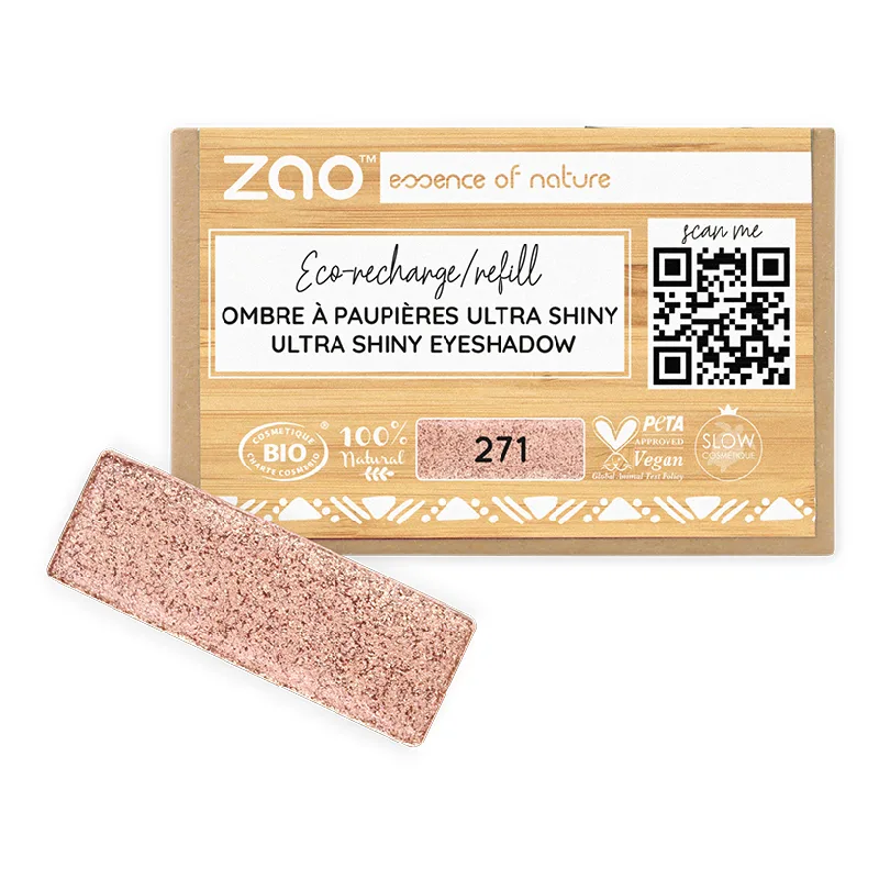 Fard de pleoape, ultra shiny, 271 Pinkish Copper, Zao ZAO ORGANIC MAKEUP — preț și oferte