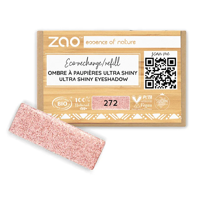 Fard de pleoape, ultra shiny, 272 Fairy pink, Zao ZAO ORGANIC MAKEUP — preț și oferte