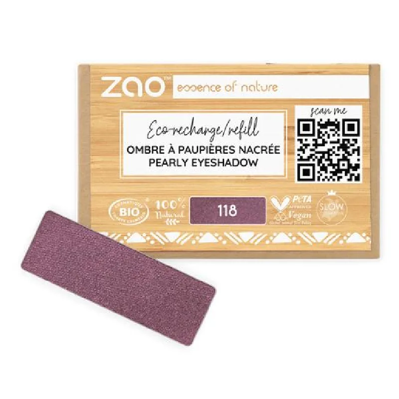 Fard pleoape, 118 plum, Zao ZAO ORGANIC MAKEUP — preț și oferte
