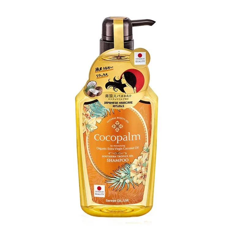 Sampon hidratant pentru par cu ulei organic din nuca de cocos si hibiscus Southern Tropics SPA, 600ml, Cocopalm — preț și oferte