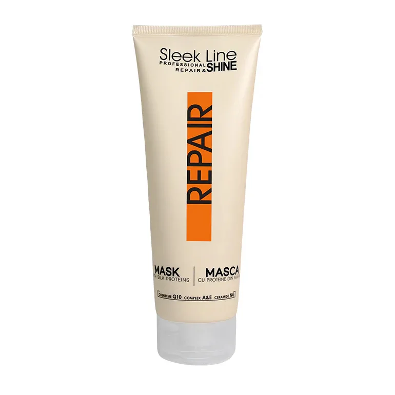 Masca reparatoare pentru par deteriorat, 250ml, Sleek Line — preț și oferte