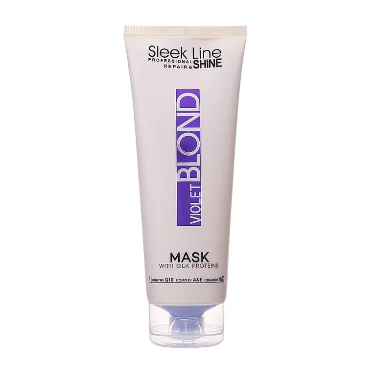 Masca Violet Blond cu pigment neutralizant violet, 250ml, Sleek Line — preț și oferte
