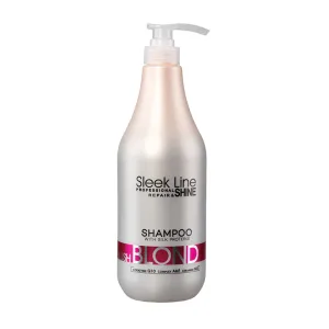 Sampon Blond Blush cu pigment neutralizant roz, 1000ml, Sleek Line