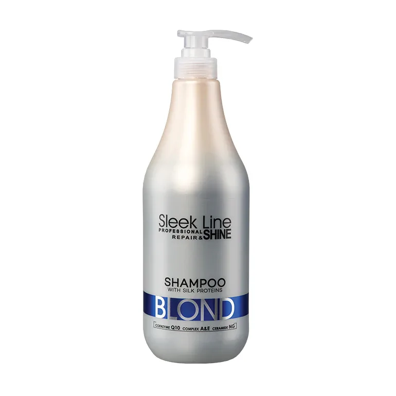 Sampon blond cu pigment neutralizant albastru, 300ml, Sleek Line — preț și oferte