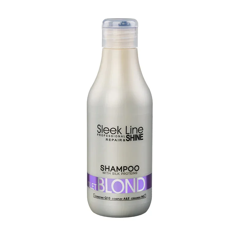 Sampon Violet Blond cu pigment neutralizant violet, 300ml, Sleek Line — preț și oferte