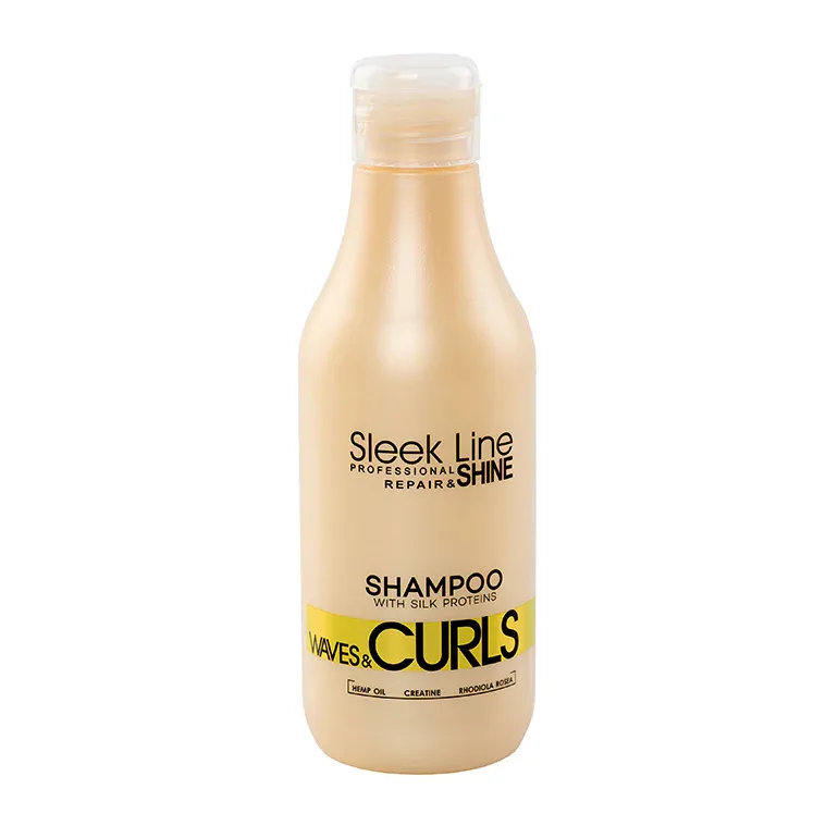 Sampon pentru par cret sau ondulat Waves & Curls, 300ml, Sleek Line — preț și oferte