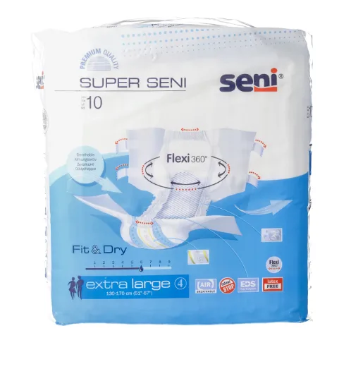 Scutece pentru adulti Super Seni, Extra Large, 10 bucati, Seni — preț și oferte