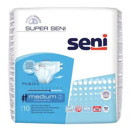 Scutece pentru adulti Super Seni, Medium, 10 bucati, Seni — preț și oferte