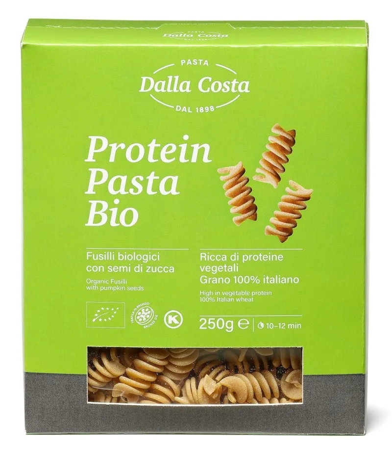 Paste fusilli din grau dur cu broccoli spanac si busuioc, 250g, Dalla Costa — preț și oferte