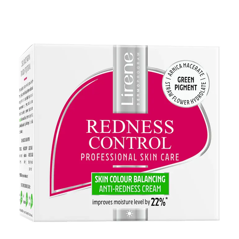 Crema uniformizare nuanta Redness Control, 50ml, Lirene — preț și oferte