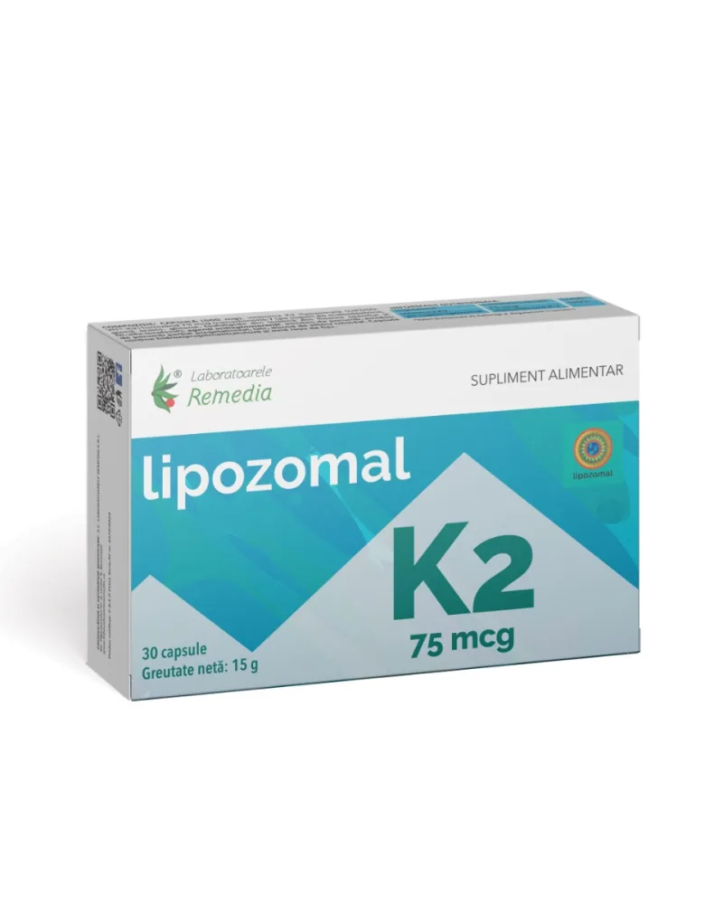 Vitamina K Lipozomal 75mg, 30 capsule, Laboratoarele Remedia — preț și oferte