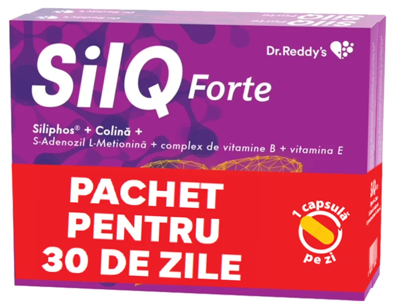 Pachet SilQ Forte Duopack, 2 x 15 capsule, Dr. Reddy's — preț și oferte