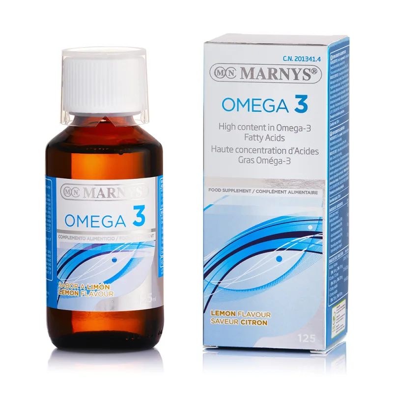 Omega 3 lichid, 125ml, Marnys — preț și oferte