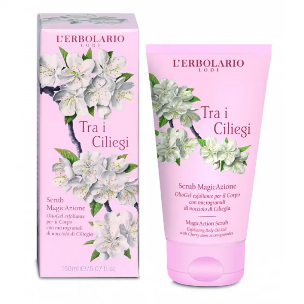 L'Erbolario Gel exfoliant pentru corp Tra i Ciliegi, 150ml — preț și oferte