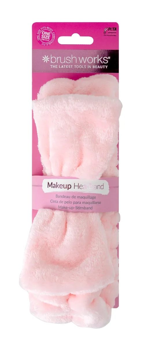 Bentita pentru machiaj Roz, 1 bucata, Brushworks — preț și oferte