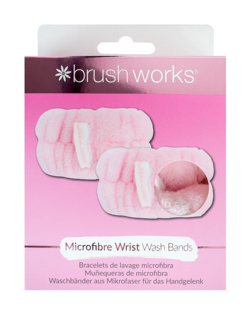 Bratari din microfibre pentru spalarea fetei, 2 bucati, Brushworks — preț și oferte