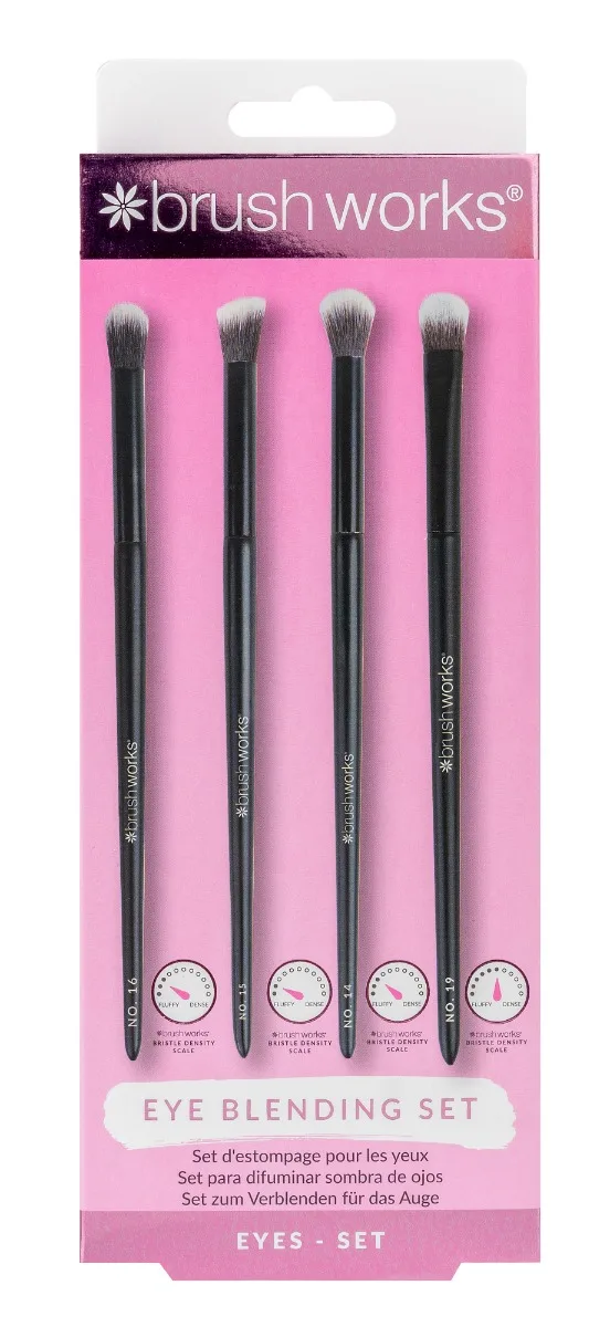 Set 4 pensule pentru machiajul ochilor, 1 bucata, Brushworks — preț și oferte