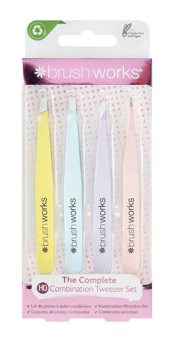 Set 4 tipuri de pensete Mix, 1 bucata, Brushworks — preț și oferte