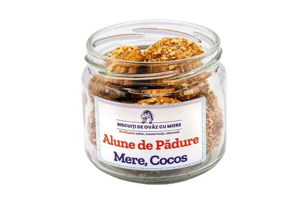 Biscuiti de ovaz cu alune de padure mere cocos, 145g, Ohvaz — preț și oferte