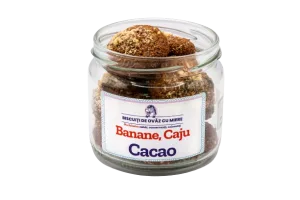 Biscuiti de ovaz cu banane caju cacao, 145g, Ohvaz