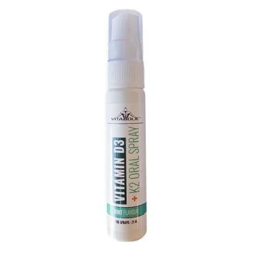 Spray oral cu vitamina D3+K2 cu aroma de Menta, 25ml, Vitabolic — preț și oferte