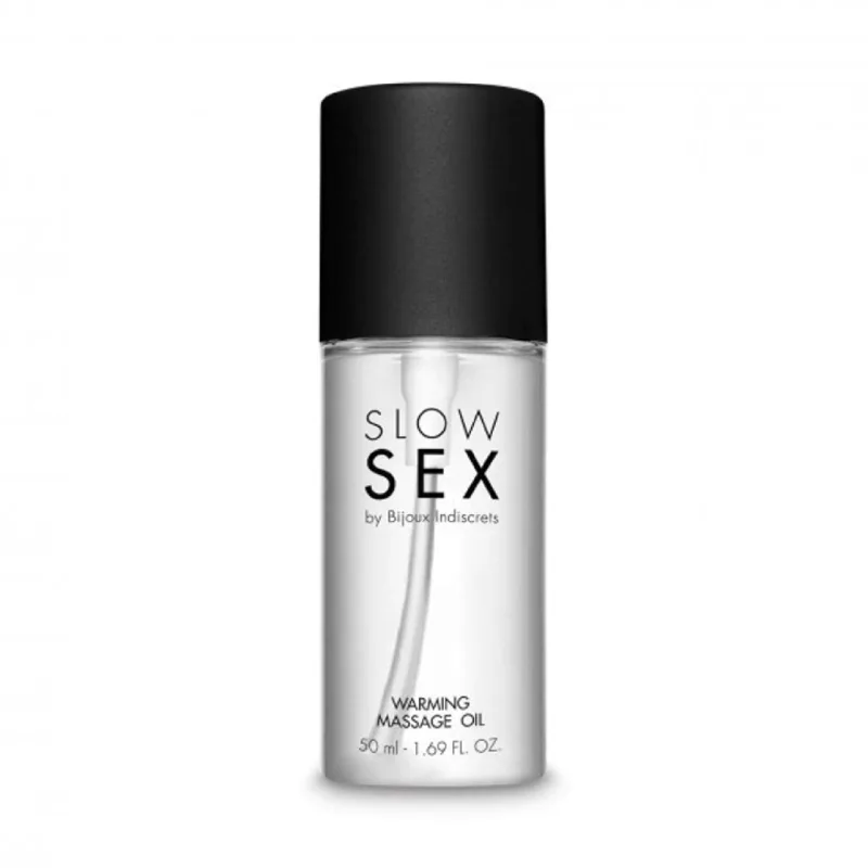 Ulei de masaj cu efect de incalzire Slow Sex, 50ml, Bijoux Indiscrets — preț și oferte