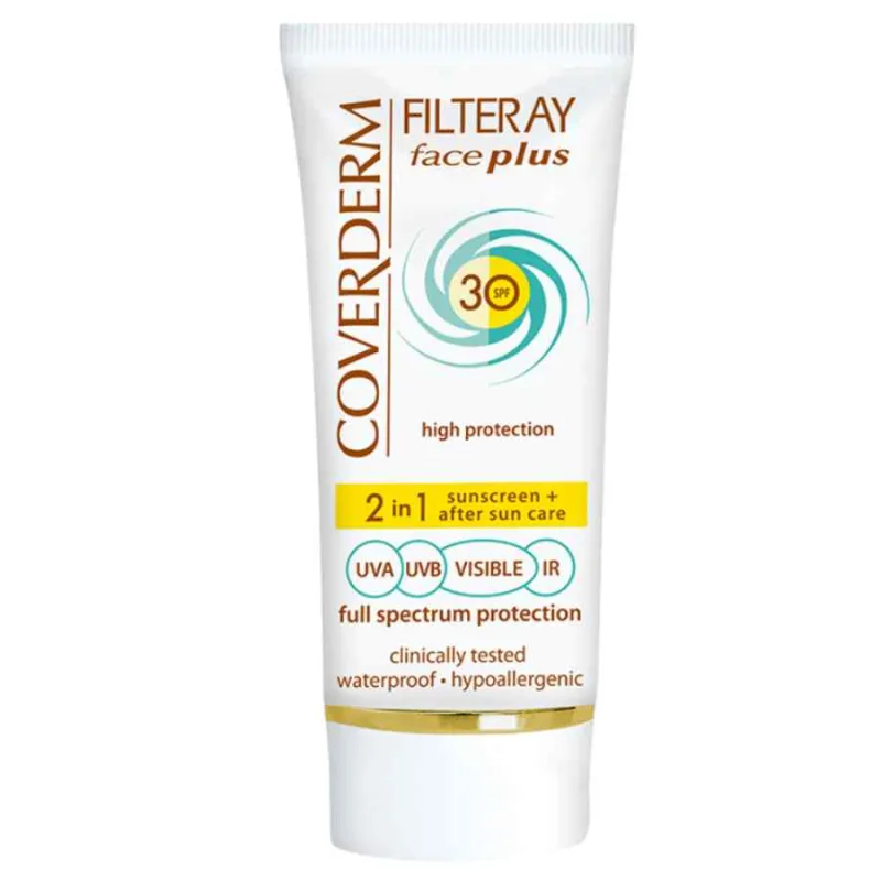 Crema cu protectie solara Filteray Face Plus SPF30 Oily/Acneic Soft Brown, 50ml, Coverderm — preț și oferte