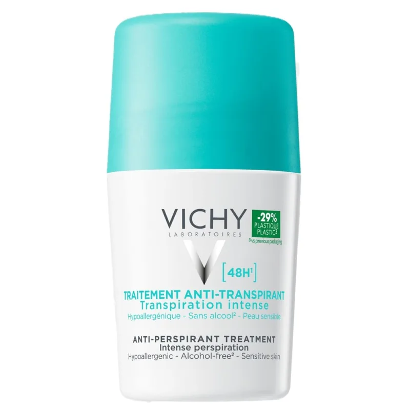 Deodorant roll-on antiperspirant eficacitate 48h, 50 ml, Vichy — preț și oferte