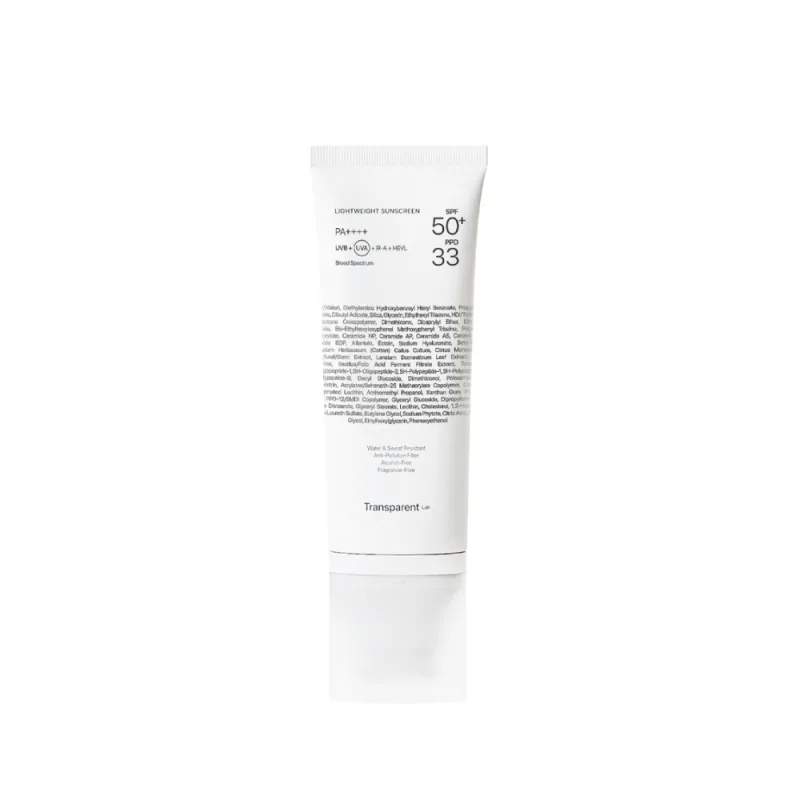 Lightweight sunscreen cu SPF50+ rezistenta la apa, 100ml, Transparent Lab — preț și oferte