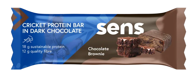 Baton proteic cu aroma de Ciocolata Neagra si Brownie, 60g, Sens — preț și oferte