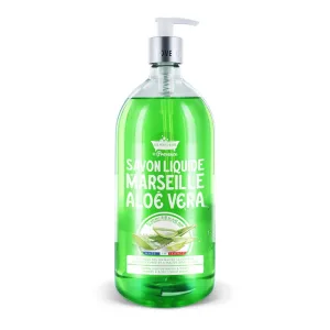 Sapun lichid de Marsilia cu Aloe Vera, 1l, Les Petites Bains de Provence