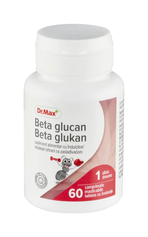 Dr. Max Beta glucan, 60 comprimate masticabile — preț și oferte