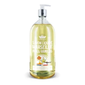 Sapun lichid de Marsilia cu Miere si Vanilie, 1l, Les Petites Bains de Provence