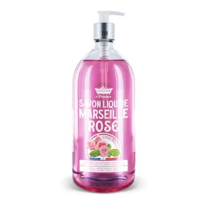 Sapun lichid de Marsilia cu Trandafir, 1l, Les Petites Bains de Provence