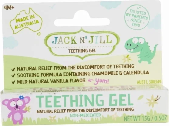 Gel calmant natural pentru eruptii dentare pentru bebelusi de la +4 luni, 15g, Jack N' Jill Kids — preț și oferte