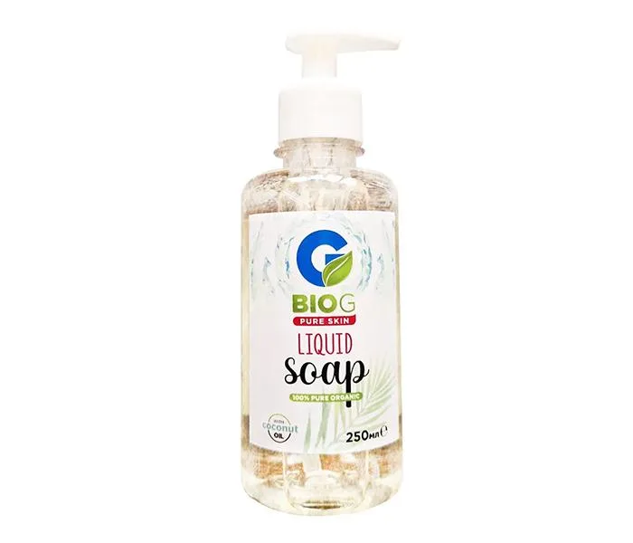 Sapun lichid organic hidratant pentru ten Pure Skin, 250ml, BIO G — preț și oferte
