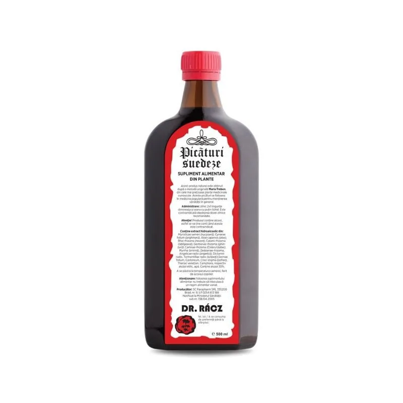 Parapharm Picaturi Suedeze Dr Racz, 500ml — preț și oferte