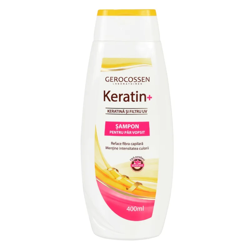 Sampon pentru par vopsit Keratin+, 400ml, Gerocossen — preț și oferte