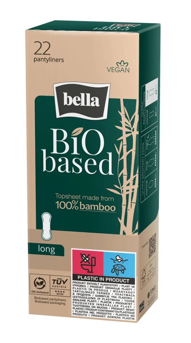 Absorbante zilnice Bio Based Long, 22 bucati, Bella — preț și oferte