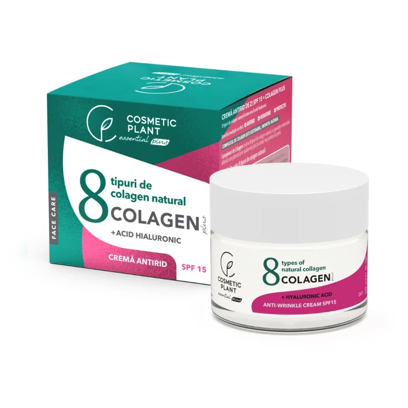 Crema antirid cu SPF 15 Colagen Plus, 50ml, Cosmetic Plant — preț și oferte