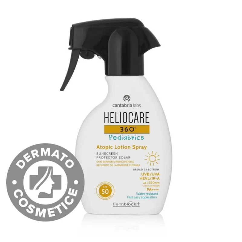 Lotiune cu protectie solara SPF50 HelioCare 360 Pediatrics Atopic, 250ml, Cantabria Labs — preț și oferte